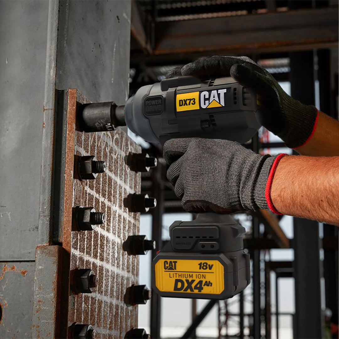 CAT DX73 18Volt 4.0 Ah. Çift Akülü 1700/2100Nm Kömürsüz Profesyonel Şarjlı Somun Sıkma 9