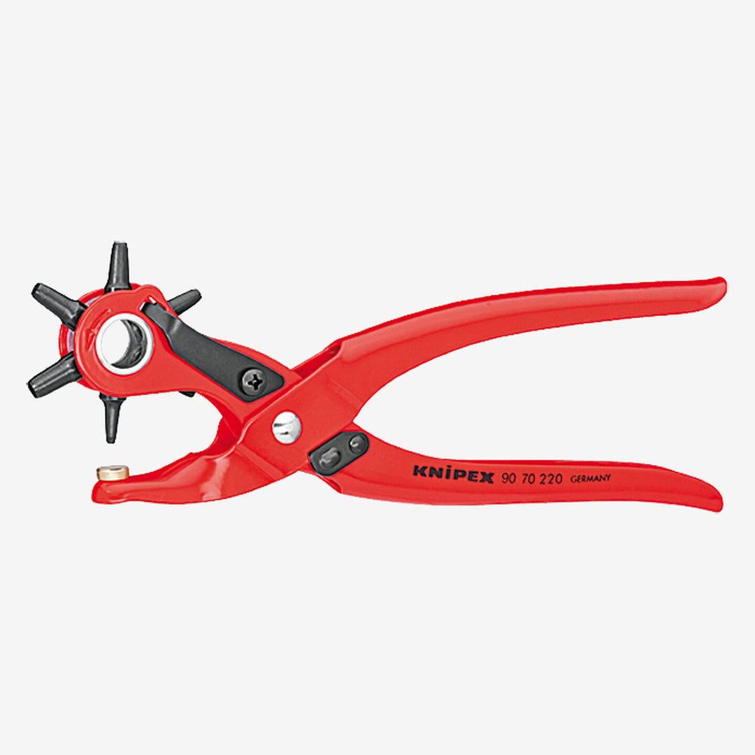Knipex Toz Kaplamalı 220 mm Delik Açma Pensesi (Döner Kafali) Kırmızı 2
