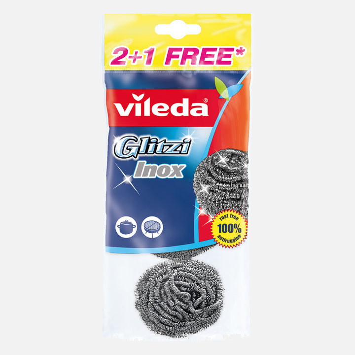 Vileda Çelik Inox 3`lü Yuvarlak Sünger