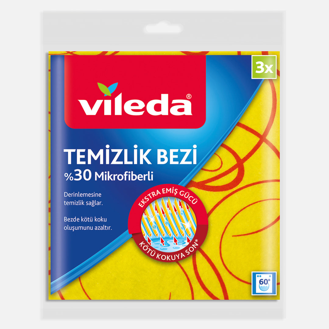 Vileda %30 Mikrofiberli Temizlik Bezi 3`lü Paket 3