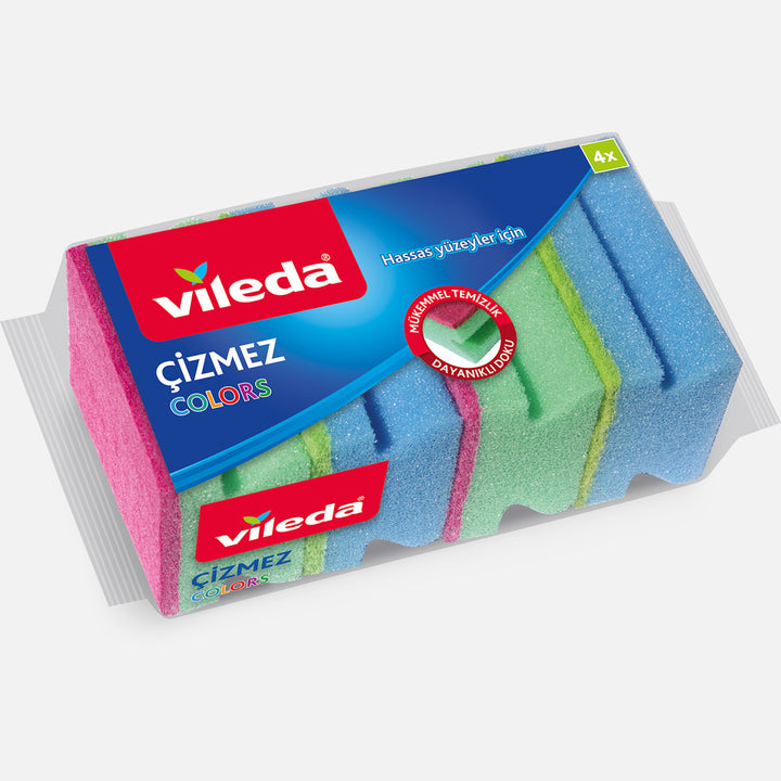 Vileda Renkli Çizmez Sünger 4`ü