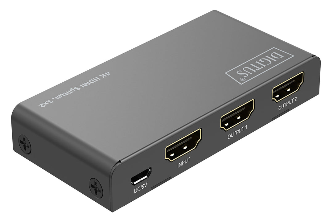 Digitus 4K HDMI Çoklayıcı, 1 X 2, 4K/60Hz HDCP 2.2, EDID Kontrol Özelliği (DS-55336) 4