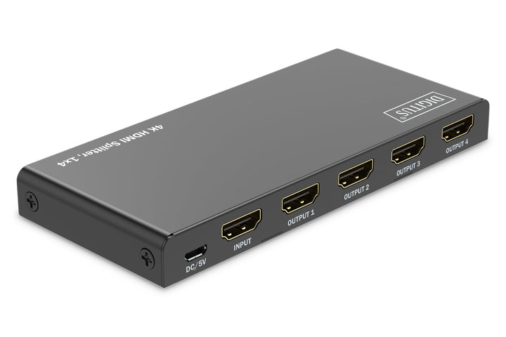 Digitus DIGITUS 4K HDMI Splitter, 1x4, 4K/60Hz HDCP 2.2, EDID Control (DS-55337) 4