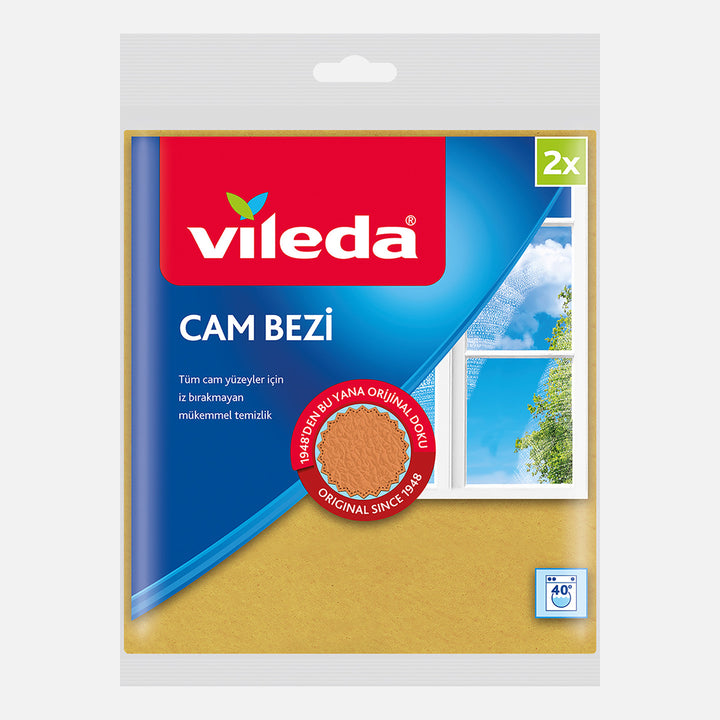 Vileda İz Bırakmayan İkili Cam Bezi 3