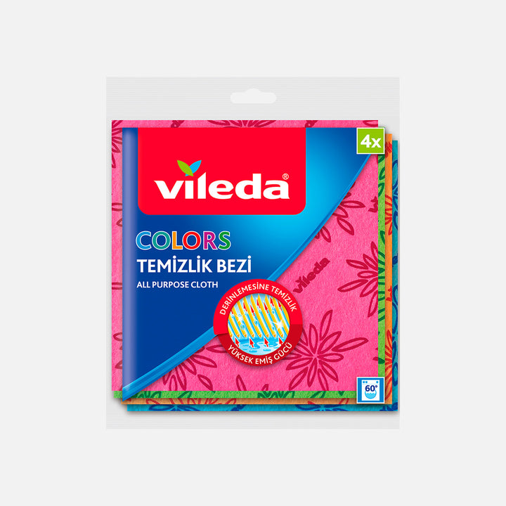 Vileda Colors 4`lü Temizlik Bezi