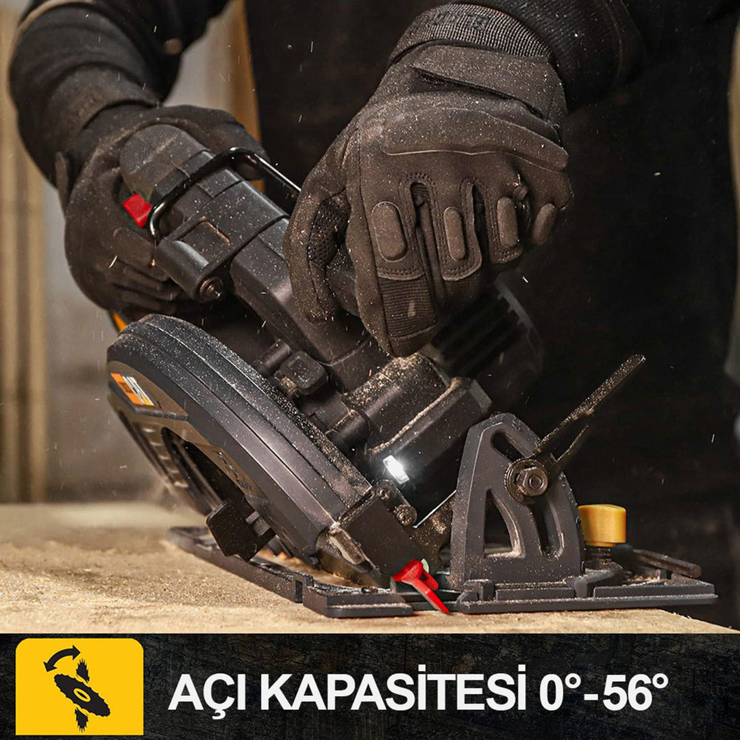 CAT DX53B 18Volt 185mm Kömürsüz Profesyonel Daire Testere (Akü ve Şarj Cihazı Dahil Değildir.) 7