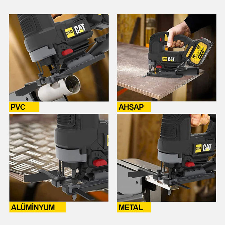 CAT DX51B 18Volt Kömürsüz Profesyonel Dekupaj Testere(Akü ve Şarj Cihazı Dahil Değildir.) 5