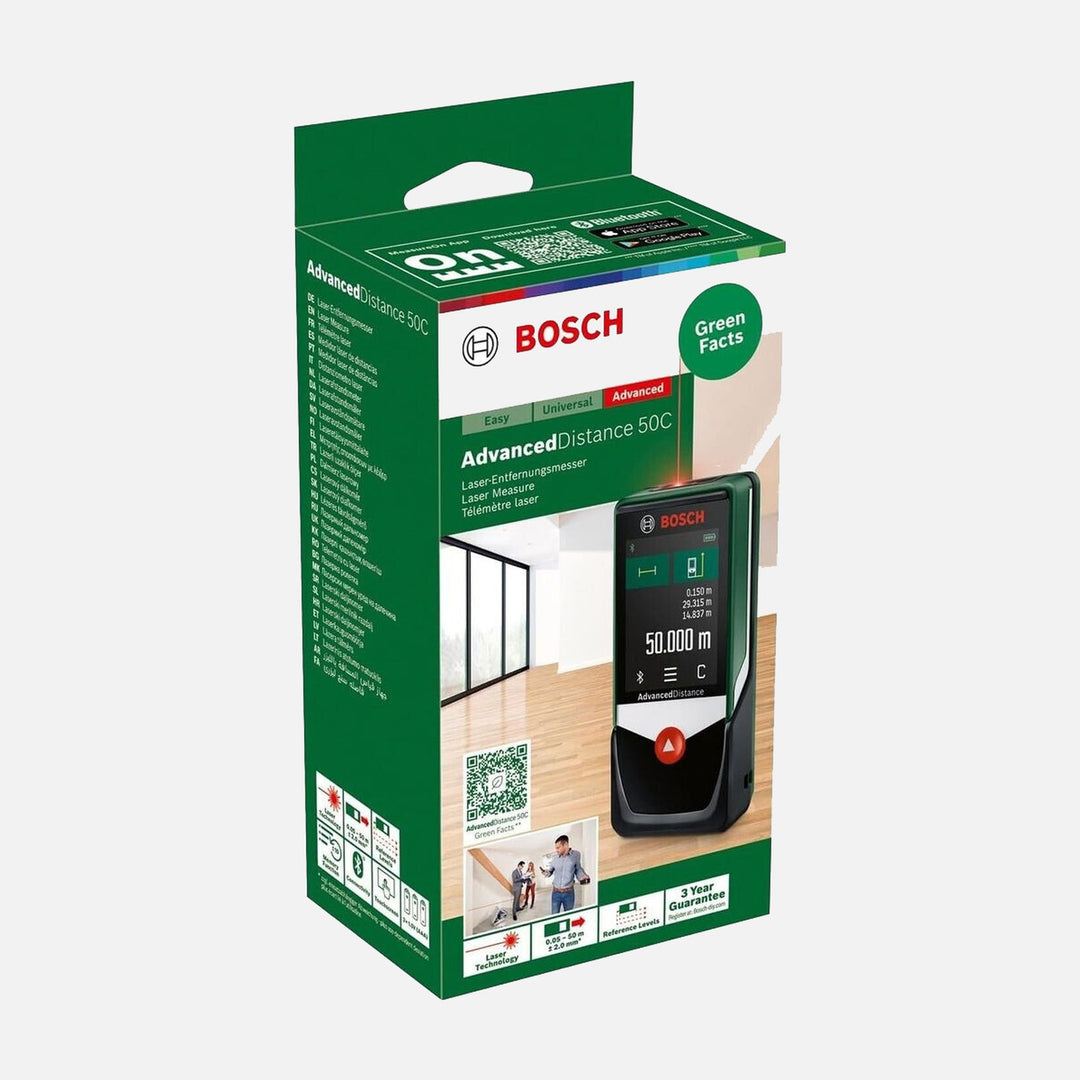 Bosch Advanced Distance 50C Dijital Lazerli Uzaklık Ölçer(Bosch Atino 1,5 metre Çizgi Lazer Hediye) 10