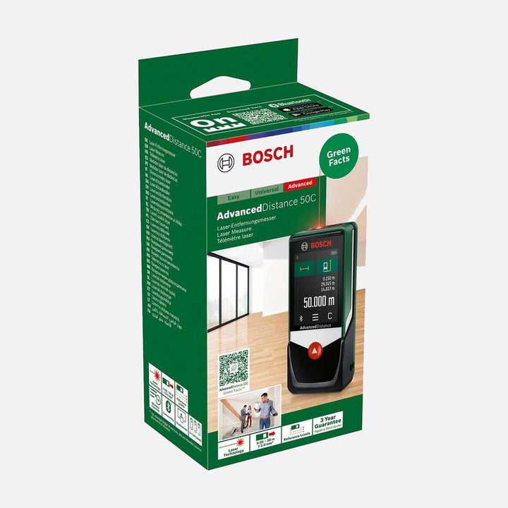Bosch Advanced Distance 50C Dijital Lazerli Uzaklık Ölçer(Bosch Atino 1,5 metre Çizgi Lazer Hediye) 10