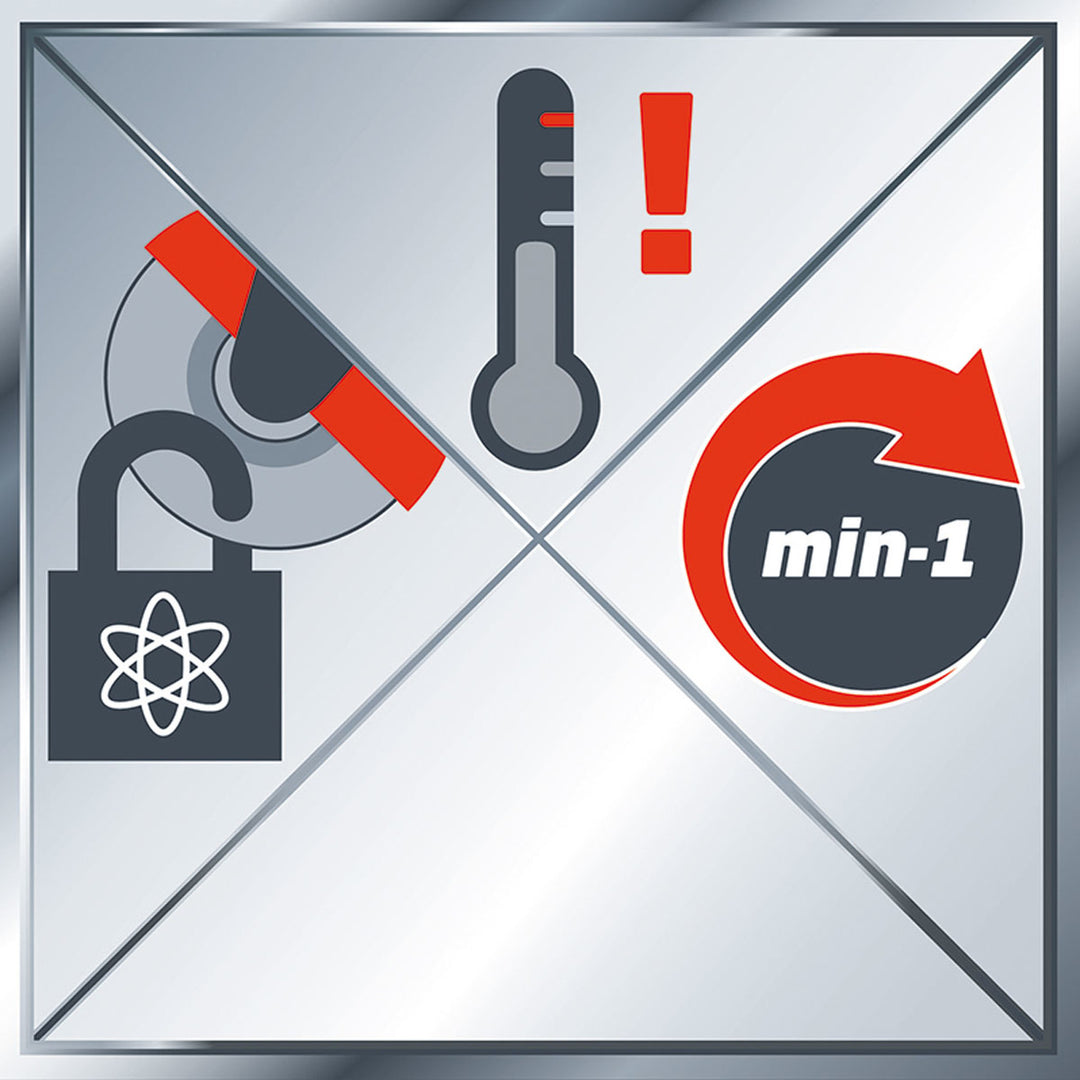 Einhell TE-AG 18/115 mm Solo Özel Flanş Kilitlemeli Avuç Taşlama Makinesi (Akü ve Şarj cihazı Dahil Değildir.) 4