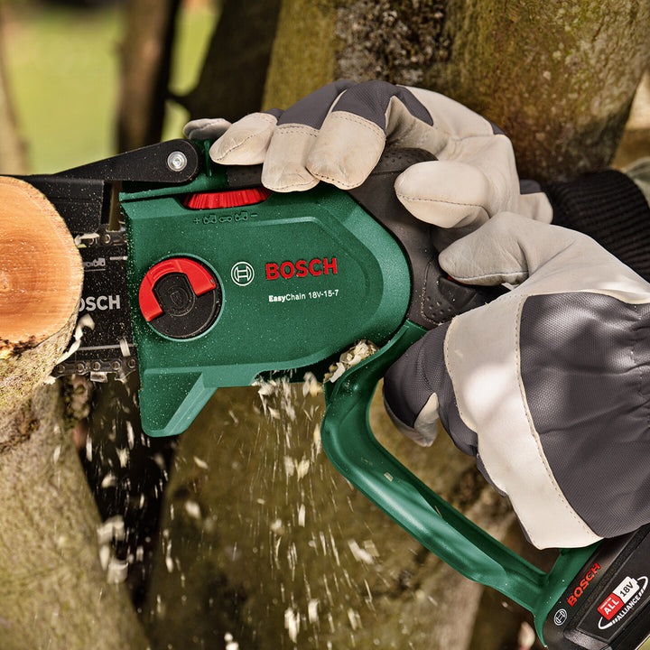 Bosch EasyChain 18V-15-7 Solo Akülü Ağaç Kesme Makinesi (Akü ve Şarj Cihazı Dahil Değildir) 5
