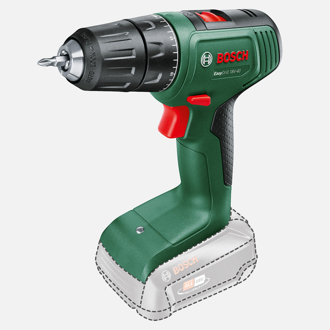 Bosch EasyDrill 18V-40 -Solo Akülü Vidalama (Akü ve Şarj Cihazı Dahil Değildir.)