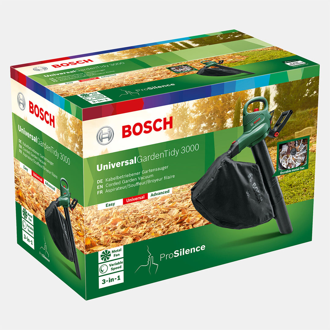 Bosch Universal Garden Tidy 3000 Yaprak Üfleme ve Toplama Makinesi 6