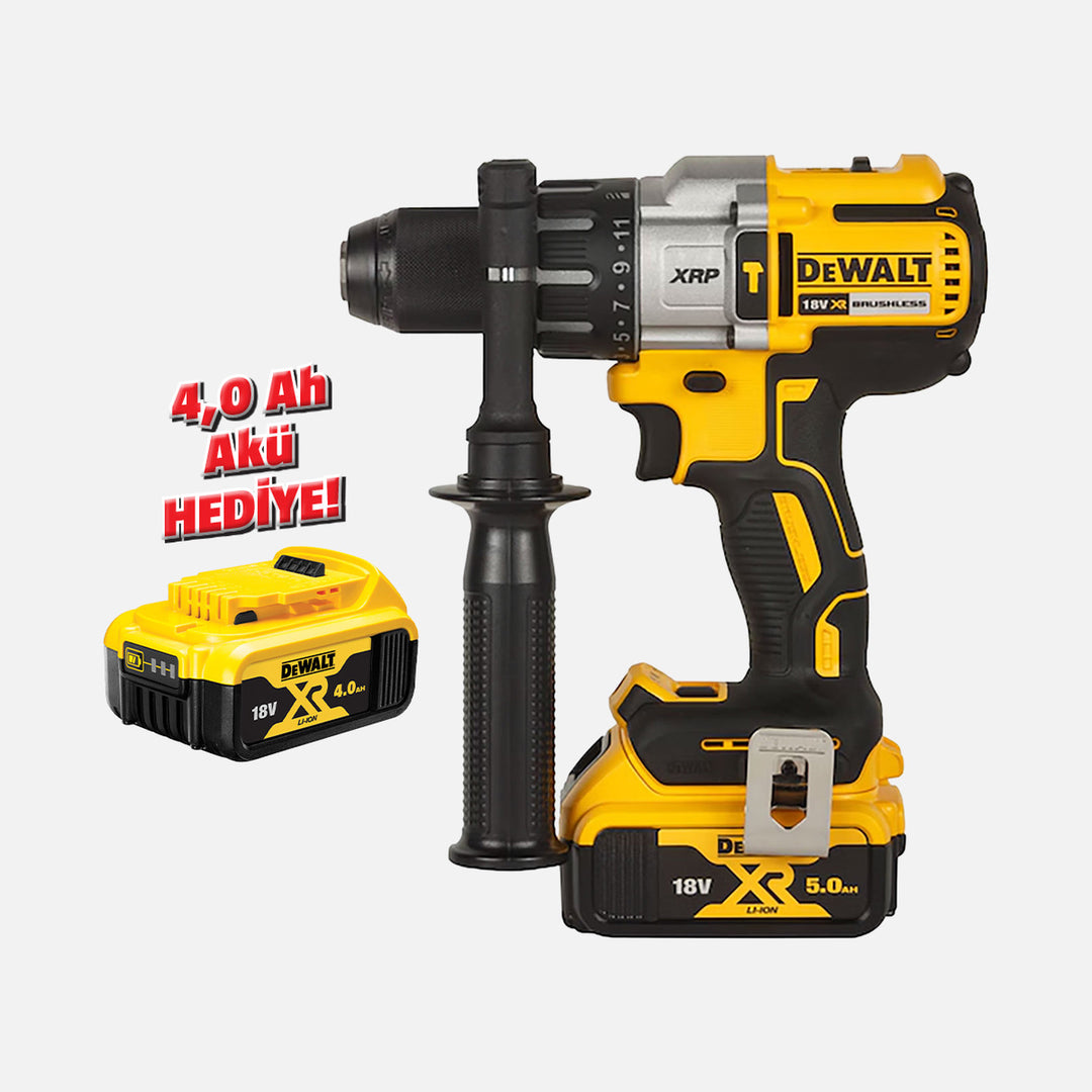 Dewalt Dcd996P2-QW 18 V 5.0 Ah 95 Nm Kömürsüz Motor Akülü Darbeli Matkap (4,0 Ah Akü Hediye!) 4