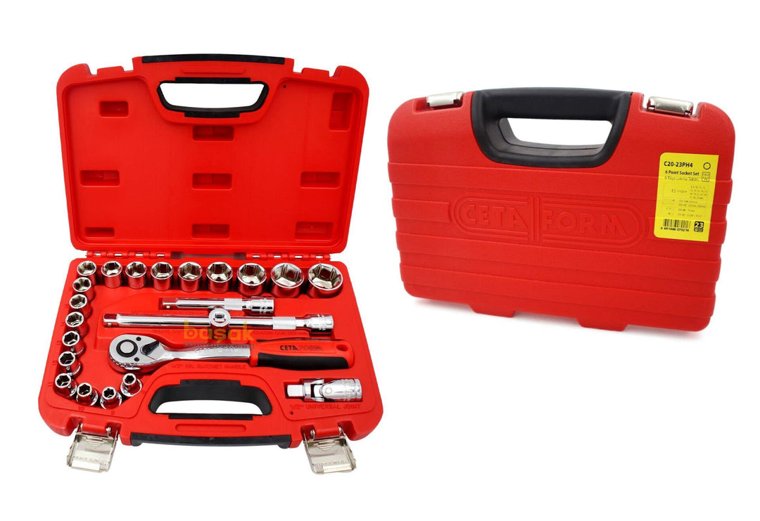 Ceta Form 23 Parça 1/2” Lokma Takımı Plastik Çantalı C20-23PH4 2