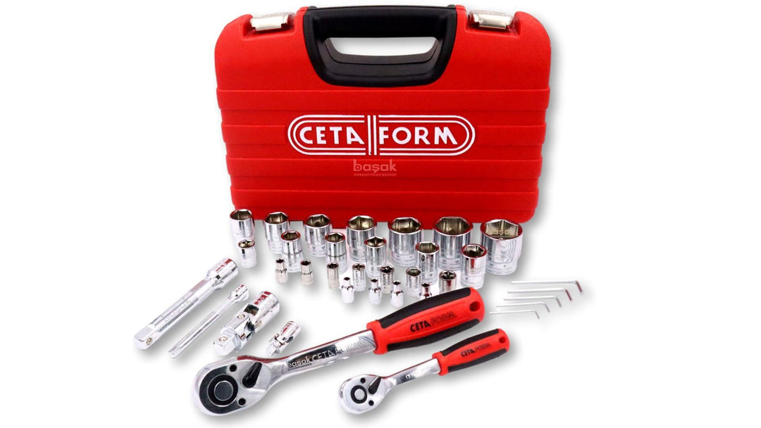 Ceta 4-32 mm Lokma Takımı 1/4 + 1/2 Plastik Kutulu 35 parça C20-35PH4