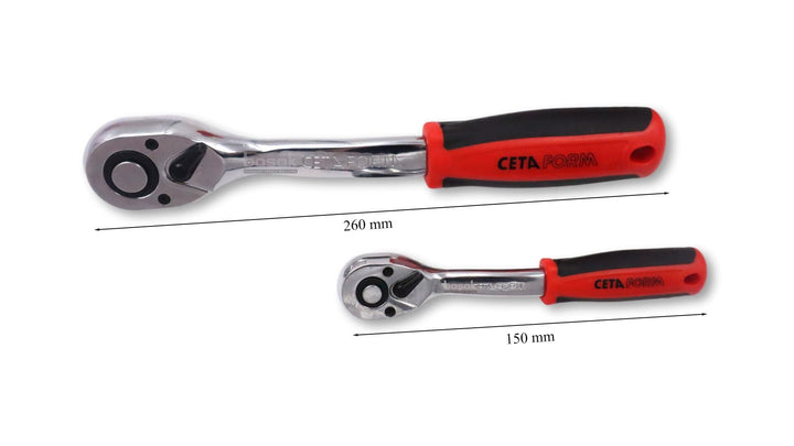 Ceta 4-32 mm Lokma Takımı 1/4 + 1/2 Plastik Kutulu 35 parça C20-35PH4 2
