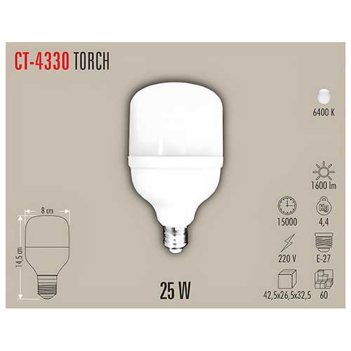 Cata Ct-4330 25W Torch Led Ampul (Beyaz) 2