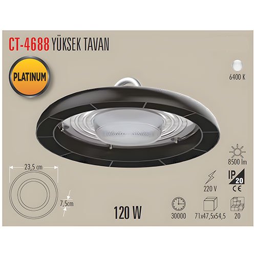 Cata Ct-4688 120W Yüksek Tavan Armatürü 2