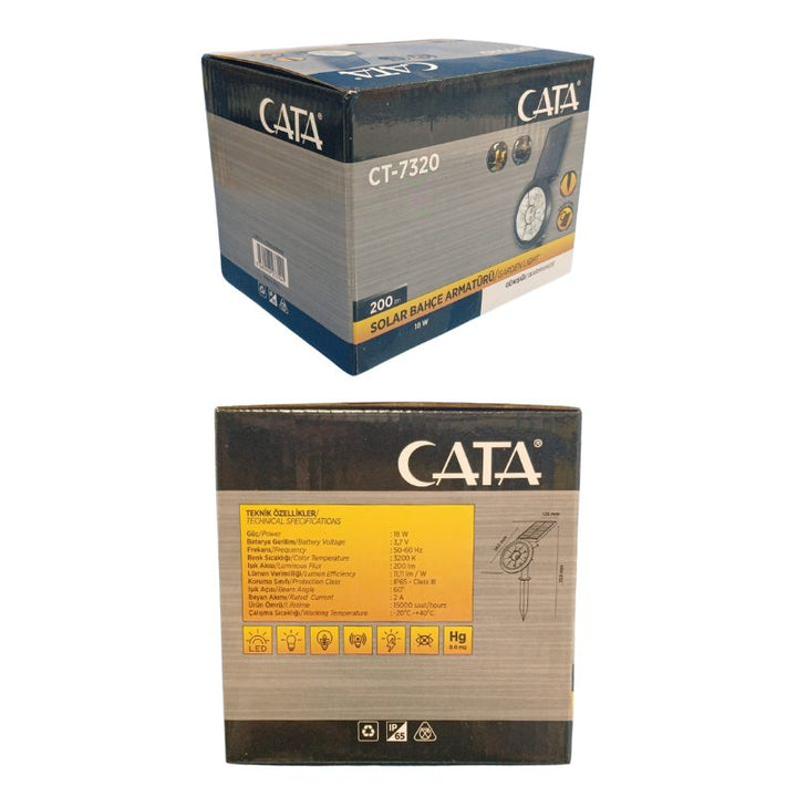 Cata Ct-7320 18W Solar Bahçe Armatürü / Günışığı 3