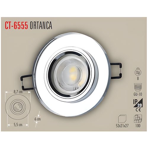 Cata Ct-6555 Cam Spot Armatür 2