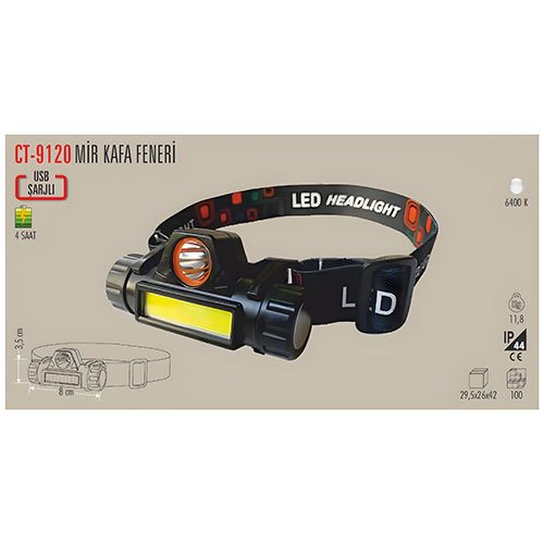 Cata Ct-9120 Madenci Ledli Kafa Lambası 4