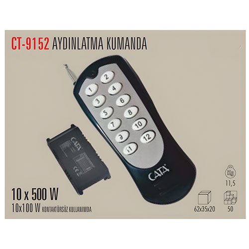 Cata Ct-9152 10 lu Aydınlatma Kumandası 2