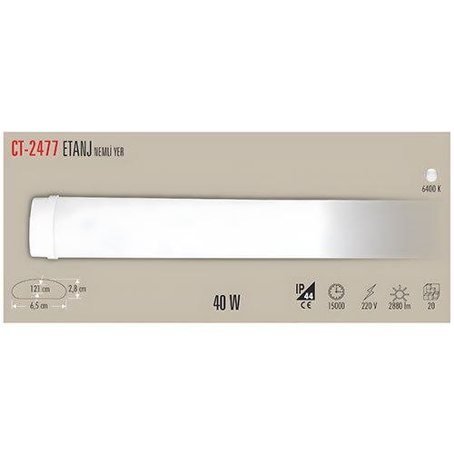 Cata Ct-2477 40W Led Etanj Armatür Beyaz 3