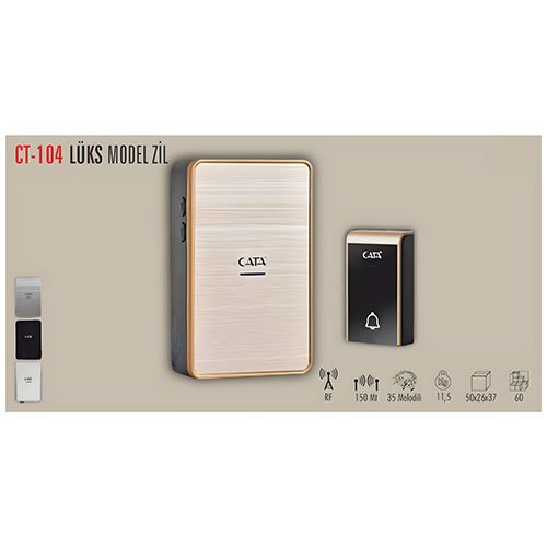 Cata CT-104 Uzaktan Kumandalı Zil Lux Model 3