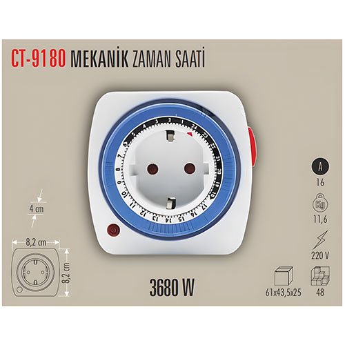 Cata Ct-9180 Mekanik Zaman Saati 2