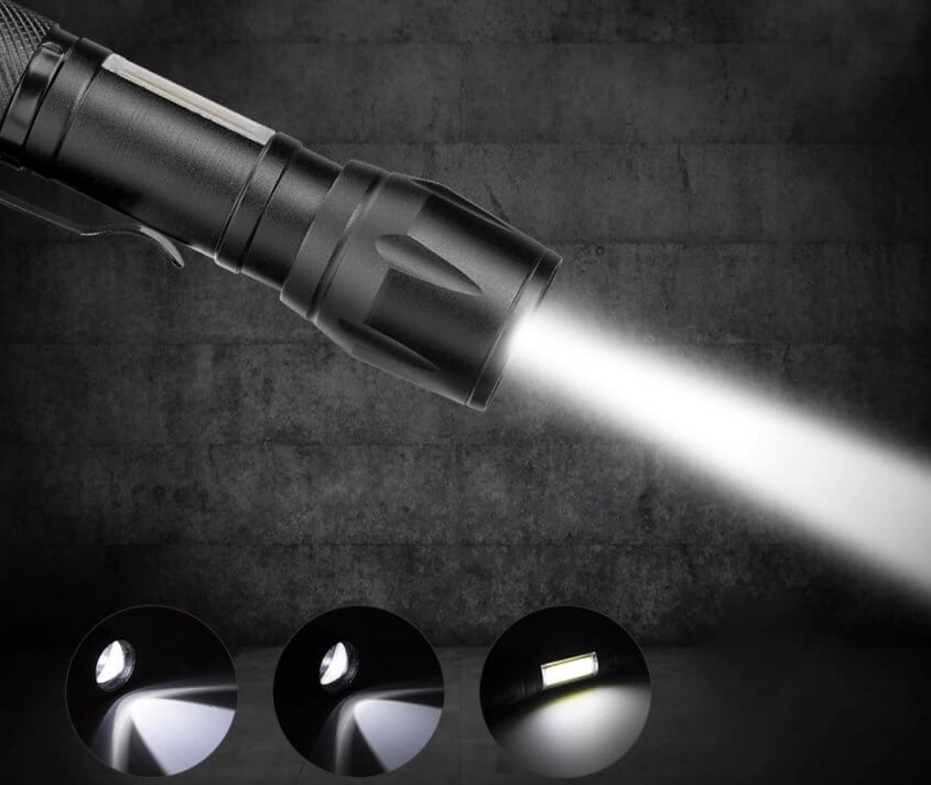 Cata Ct-8024 Police Şarjlı Ledli Cep El Feneri 2