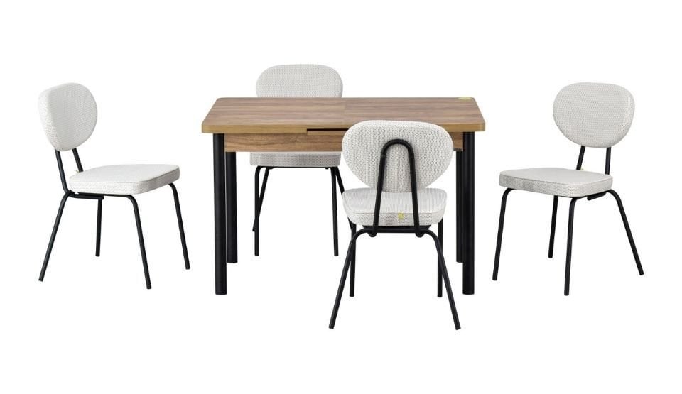 Ece Masa Damla Sandalye Mutfak Masa Takımı 2