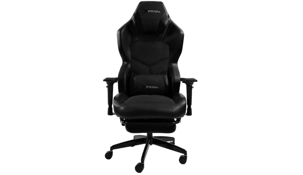 XPrime Tyler Oyuncu Koltuğu Hybrid Kumaş 4D Kolçak Ayak Uzatmalı Siyah 2